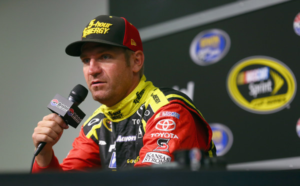 Clint Bowyer is not singing, if you're curious.