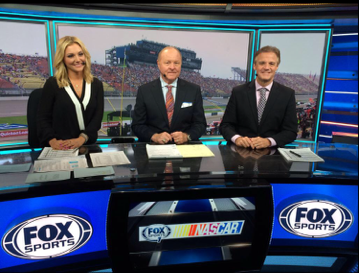 Danielle Trotta hosted XFINITY race telecasts from the Hollywood Hotel with Larry McReynolds and Kenny Wallace.
