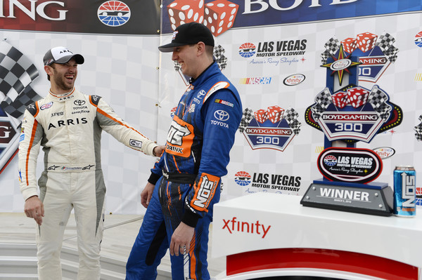 Suarez pointed how teammate Kyle Busch has helped with his transition to NASCAR.