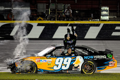 Carl Edwards likely needed some Aflac insurance in 2011.