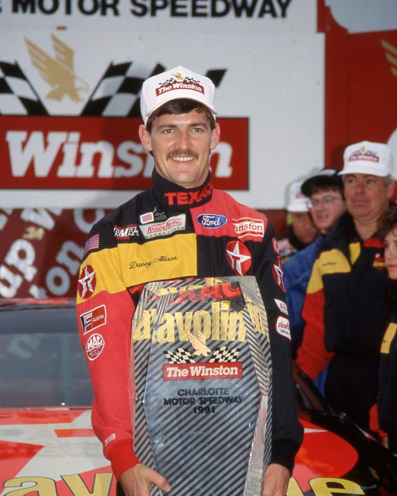 Davey Allison had two memorable All-Star wins, this in 1991...