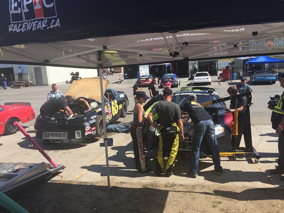 After a setback with her engine last weekend, Kendra Adams had the kind assistance of fellow teams to continue her race day efforts.