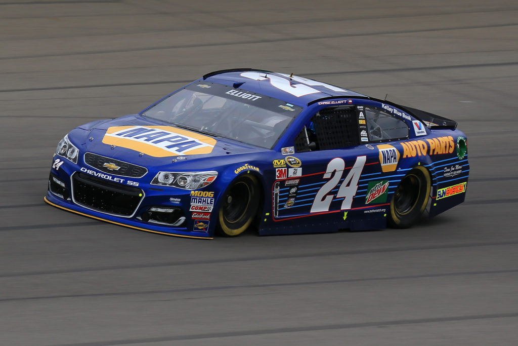 Chase Elliott has been focused on consistency and scoring wins in his rookie campaign. (Photo by Daniel Shirey/NASCAR via Getty Images)