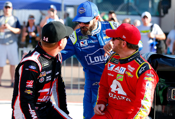 Round one of group qualifying at Auto Club Speedway: talking about Jimmie's magnificent beard for 15 minutes.