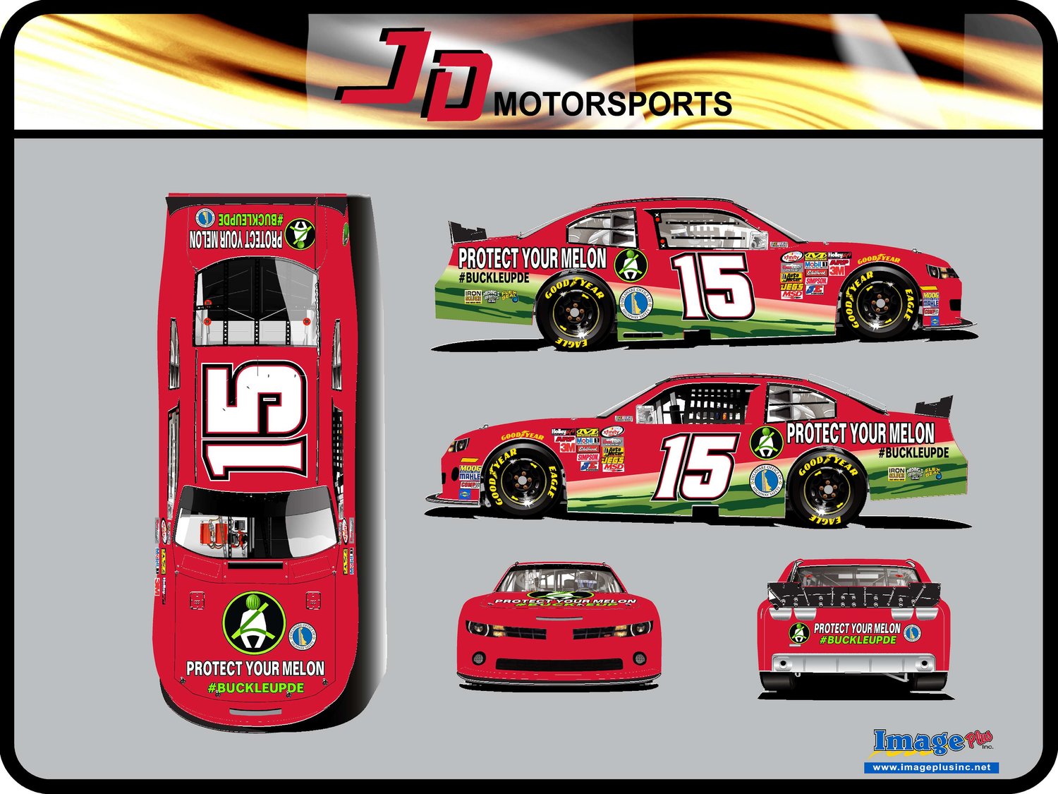 Chastain looks to promote the Delaware Office of Highway Safety's message in the No. 15 Cup entry.