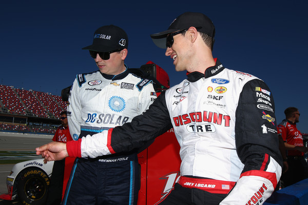 It's possible that Poole and Joey Logano are rapping here. Maybe!