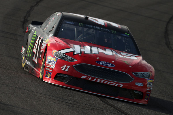 Busch looks to drive his No. 41 Ford to his fourth Pocono win.