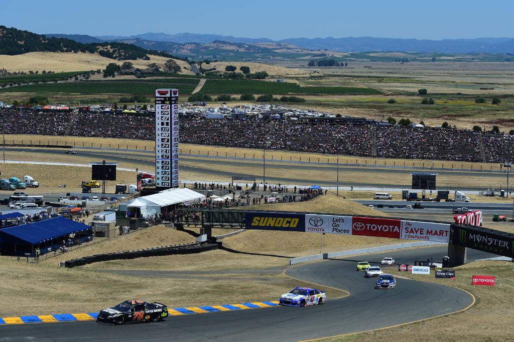 Who found themselves mashing the gas or brake pedal at Sonoma?  (Photo by Jared C. Tilton/Getty Images)