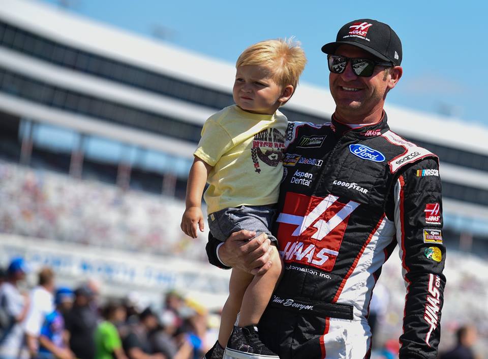 Most importantly, Bowyer enjoys his career renaissance with son Cash and wife Lorra. (Photo Credit: Jeremy Thompson/The Podium Finish)