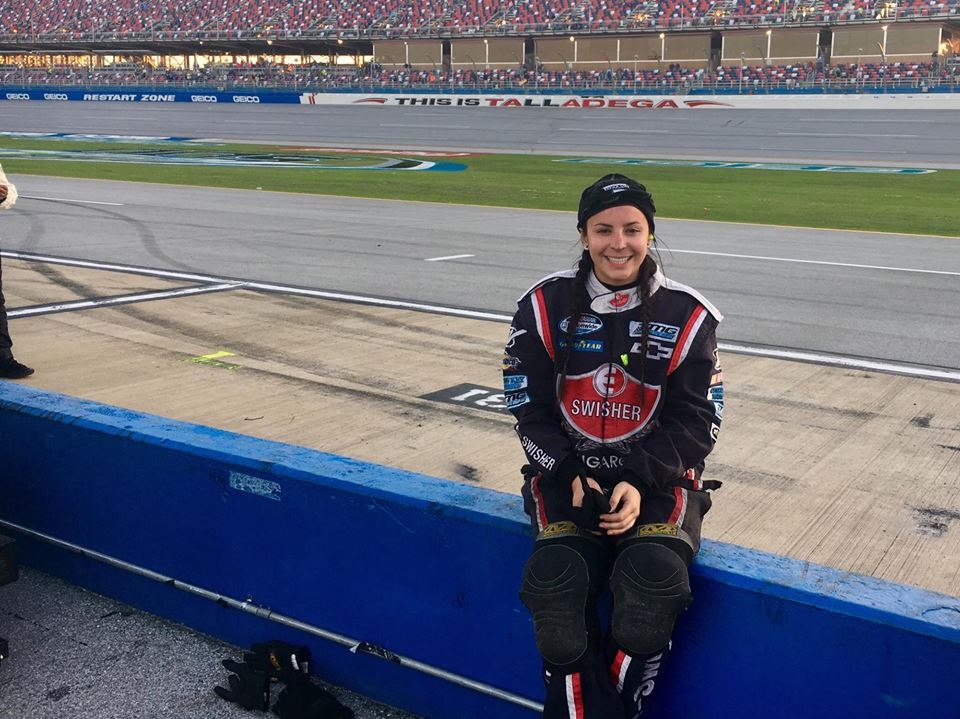 "Badass Breanna" hopes to be a member of a NASCAR over the wall crew soon!