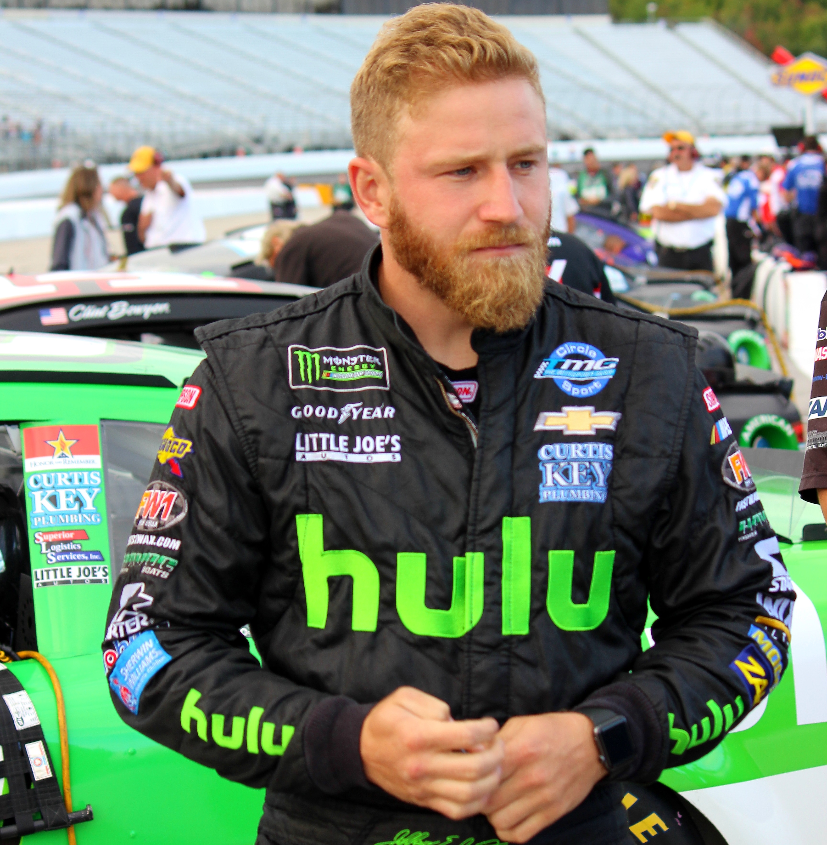 By and large, Jeffrey Earnhardt remains focused at the task at hand with the No. 33 Chevy team. (Photo Credit: Josh Jones)