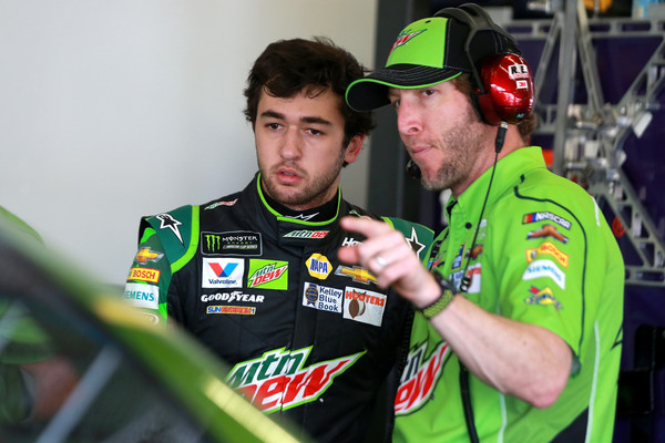 "Say, bud, if you win the 500 pole, can I get a hug?"
