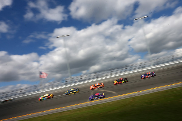 On these high banks of Daytona, does aggression or patience win?