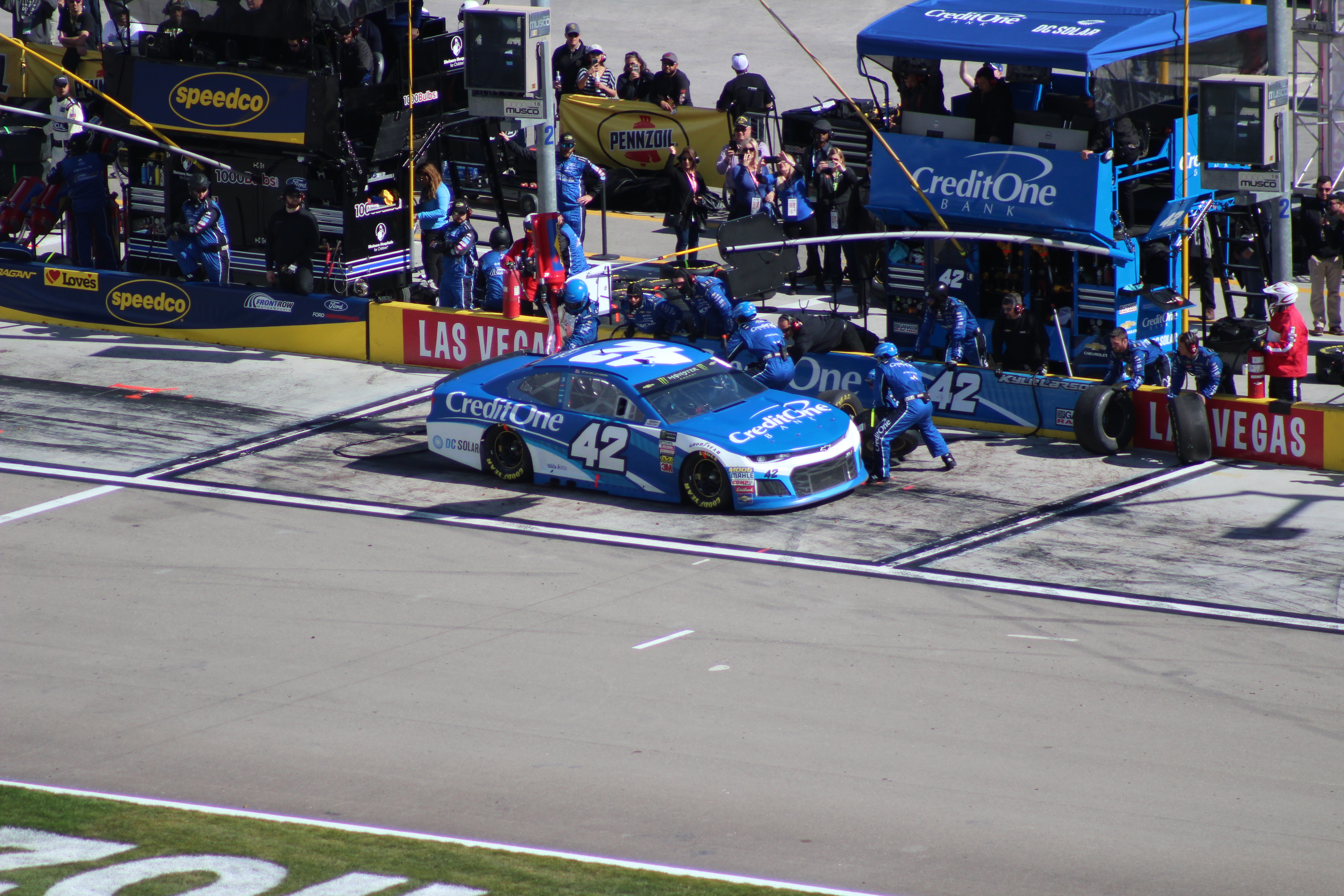All told, Larson looks to capitalize on pit stops this year. (Photo Credit: Jose L. Acero Jr/TPF)