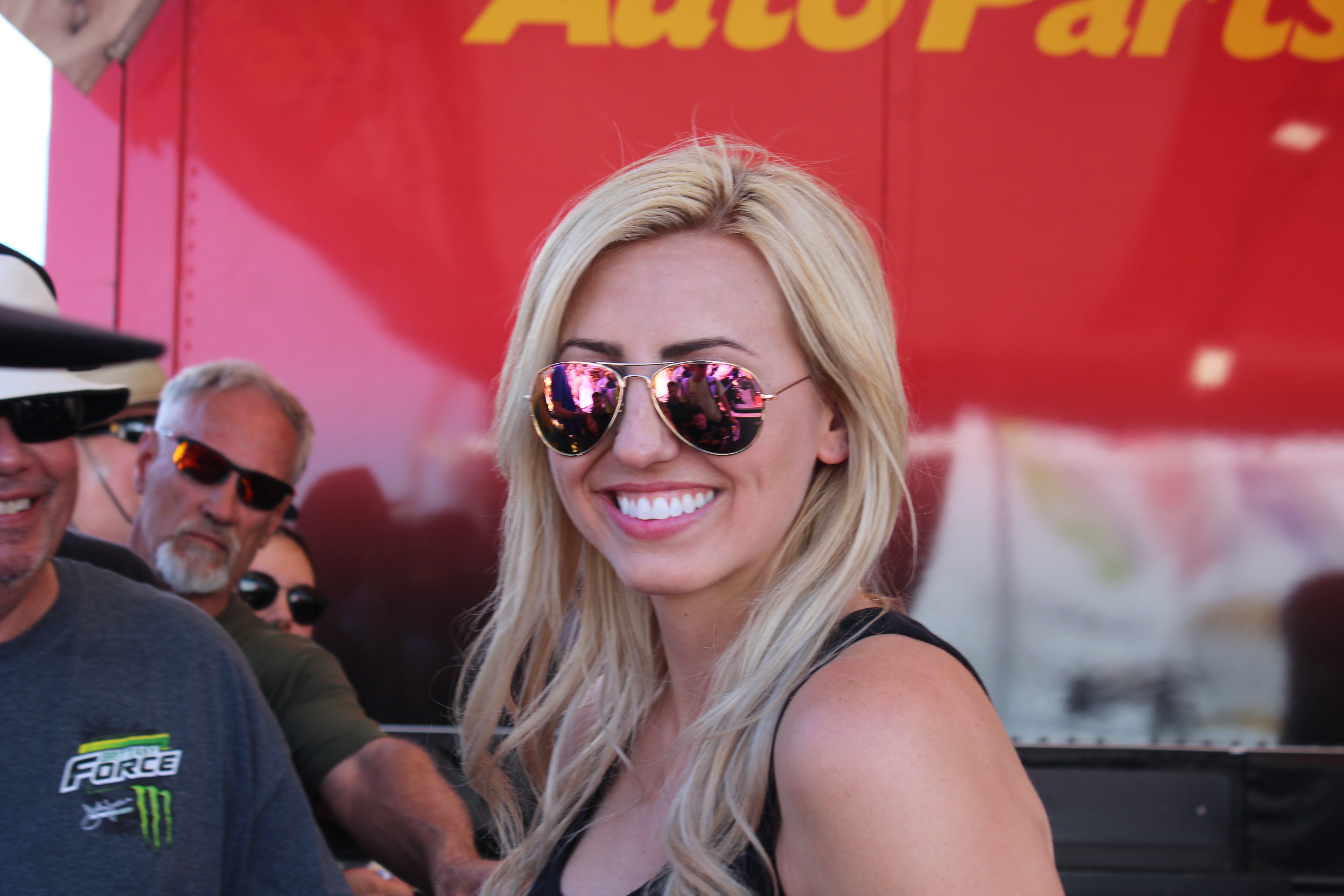 Arguably, as Courtney Force earned her second win of the year, the 10-time race winner is all smiles. (Photo Credit: Jose L. Acero Jr/TPF)