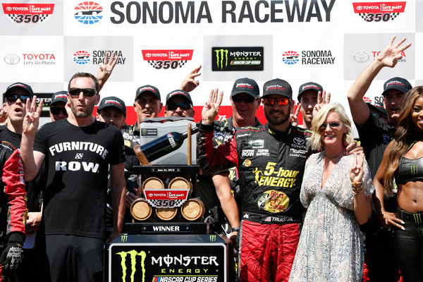 A smart "non-call" for a pit stop resulted in a trip to Sonoma Victory Lane.