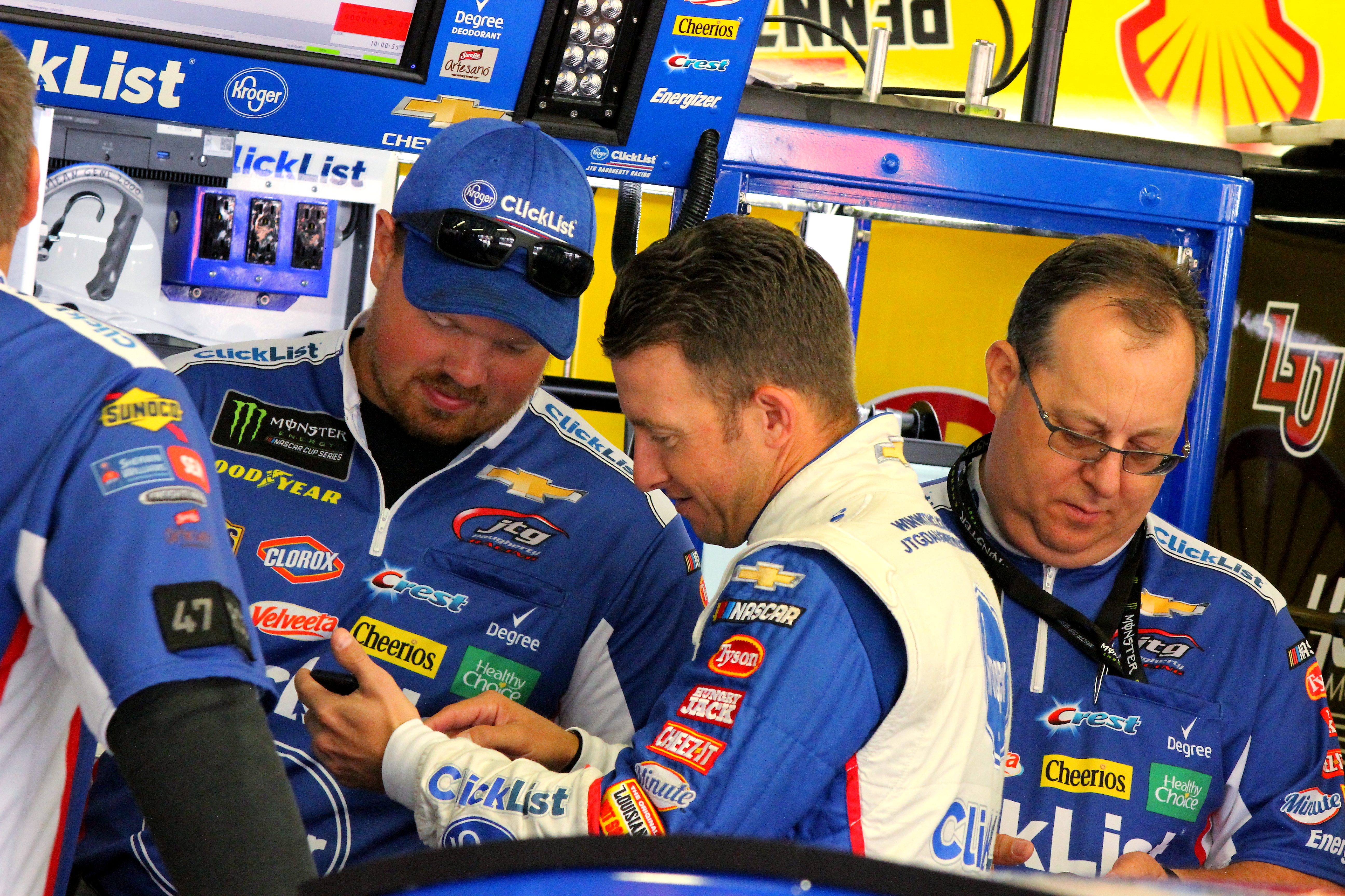 Whether it's talking with Jimmie Johnson or conferring with crew chief Tristan Smith, Allmendinger appreciates every moment in NASCAR. (Photo Credit: Josh Jones/TPF)
