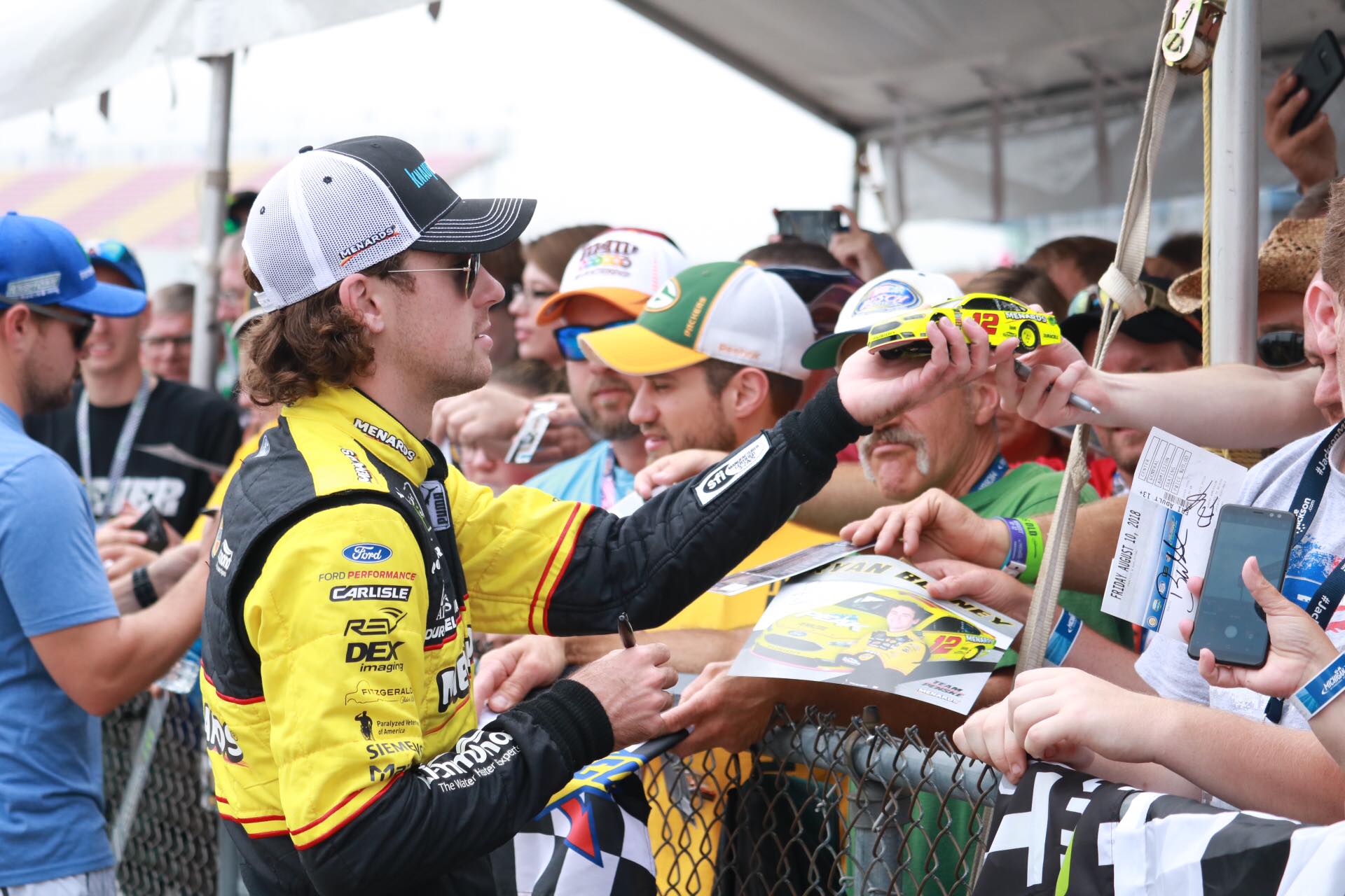 Die-cast cars allow for great memories whether for fans or drivers like Blaney. (Photo Credit: Kathleen Cassidy/TPF)