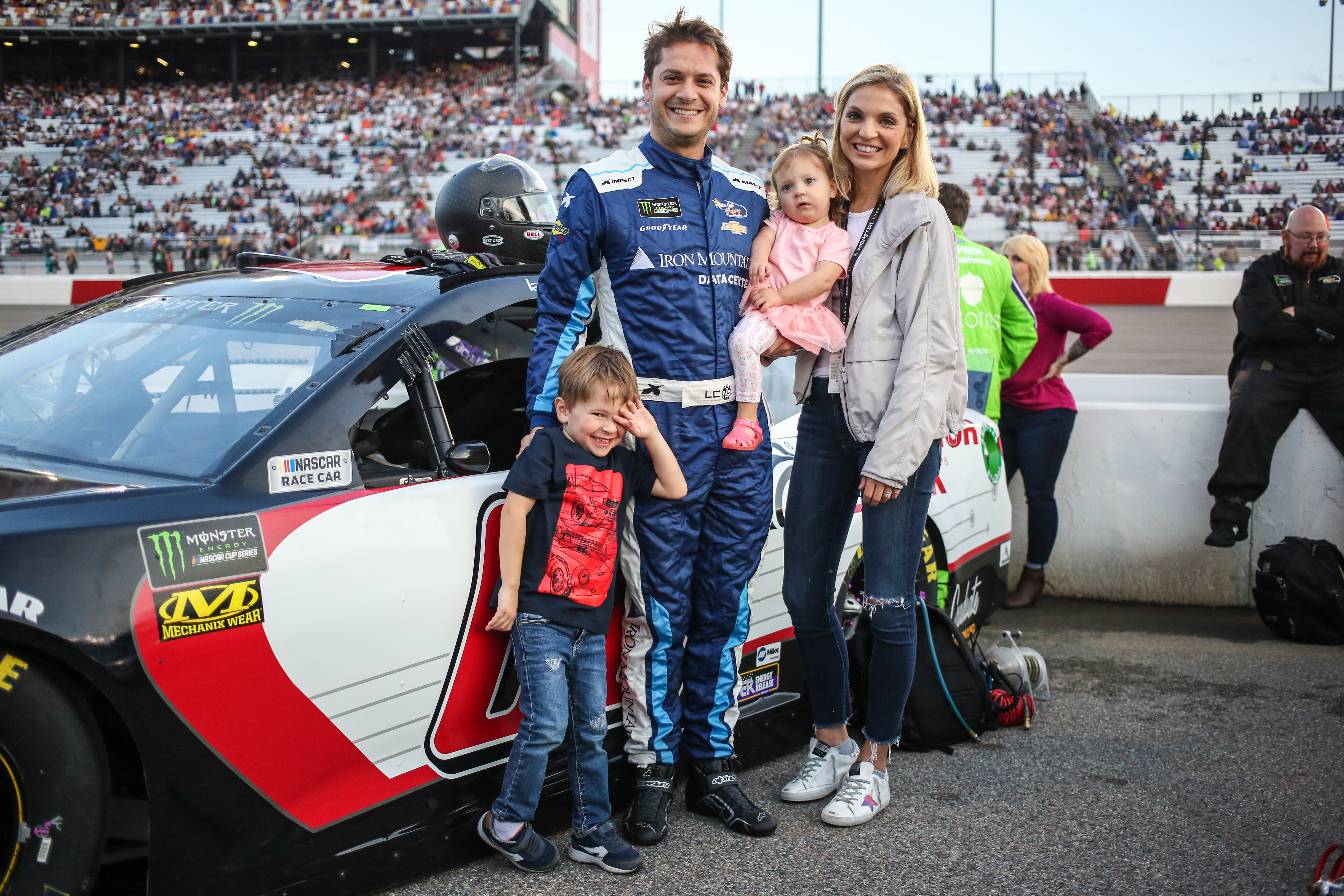 The Cassill family spending precious time before the race at Richmond. (Photo Credit: Jonathan Huff/TPF)