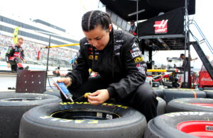 One could say that Breanna O'Leary takes "glue" care of those tires. (Photo Credit: Josh Jones/TPF)