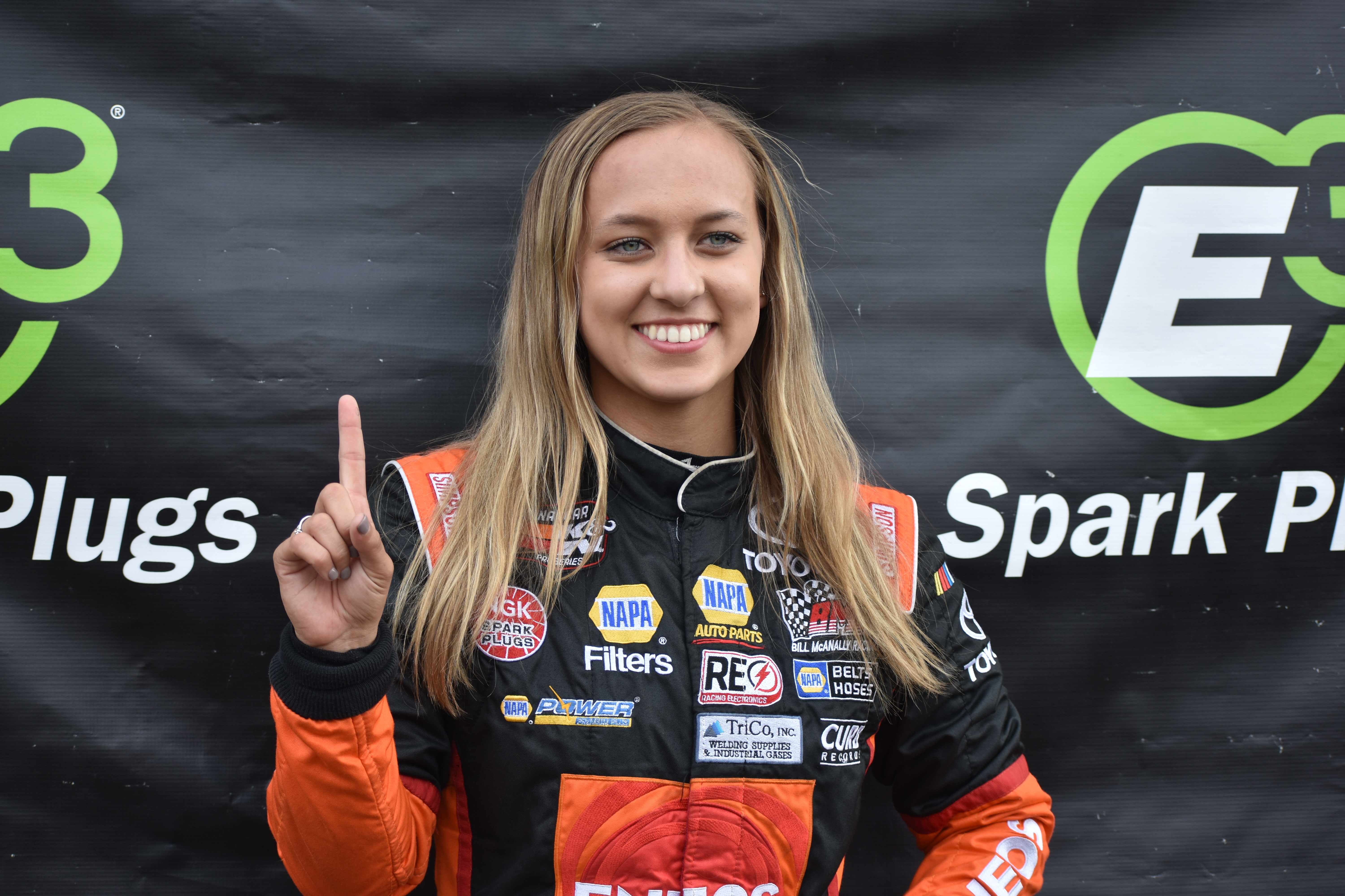 At just age 20, Brittney Zamora of Kennewick, Wash. focuses on a successful NASCAR career. (Photo Credit: Luis Torres/Motorsports Tribune)