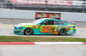 By all means, Corey LaJoie and his Mystery Machine are ready for today's First Data 500. (Photo Credit: Jonathan Huff/TPF)