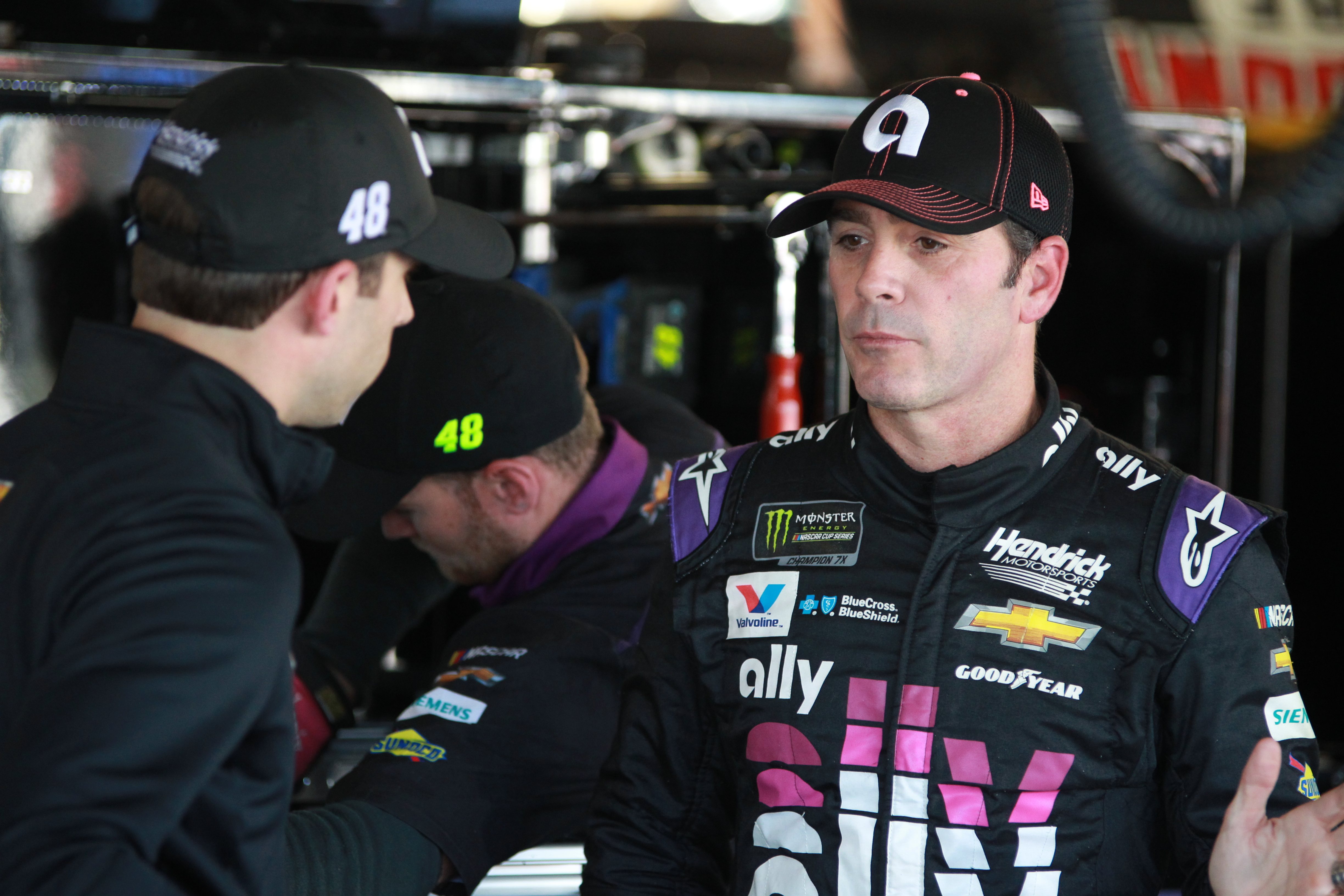 Conversely, Johnson embraced the return of Cliff Daniels as his new crew chief. (Photo Credit: Stephen Conley/TPF)