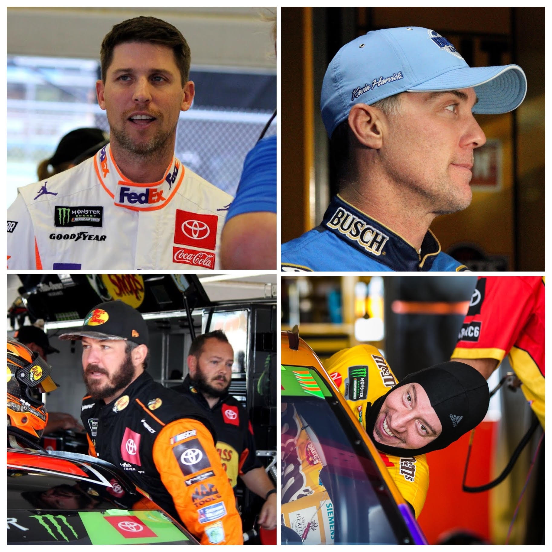 Ultimately, which of these four wins the most prestigious prize in NASCAR? (Photo Credit: Josh Jones and Jonathan Huff/TPF)