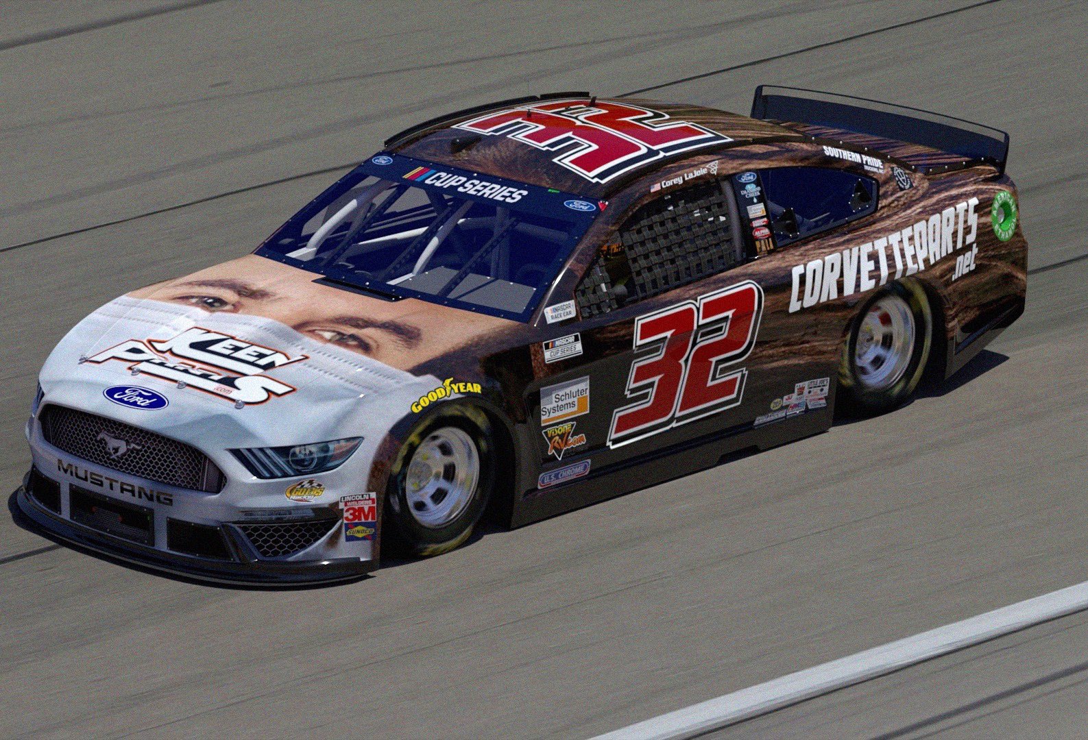 Corey LaJoie prepares to face Martinsville Speedway - in a "new normal" type of way. (Image provided by Keen Parts.)