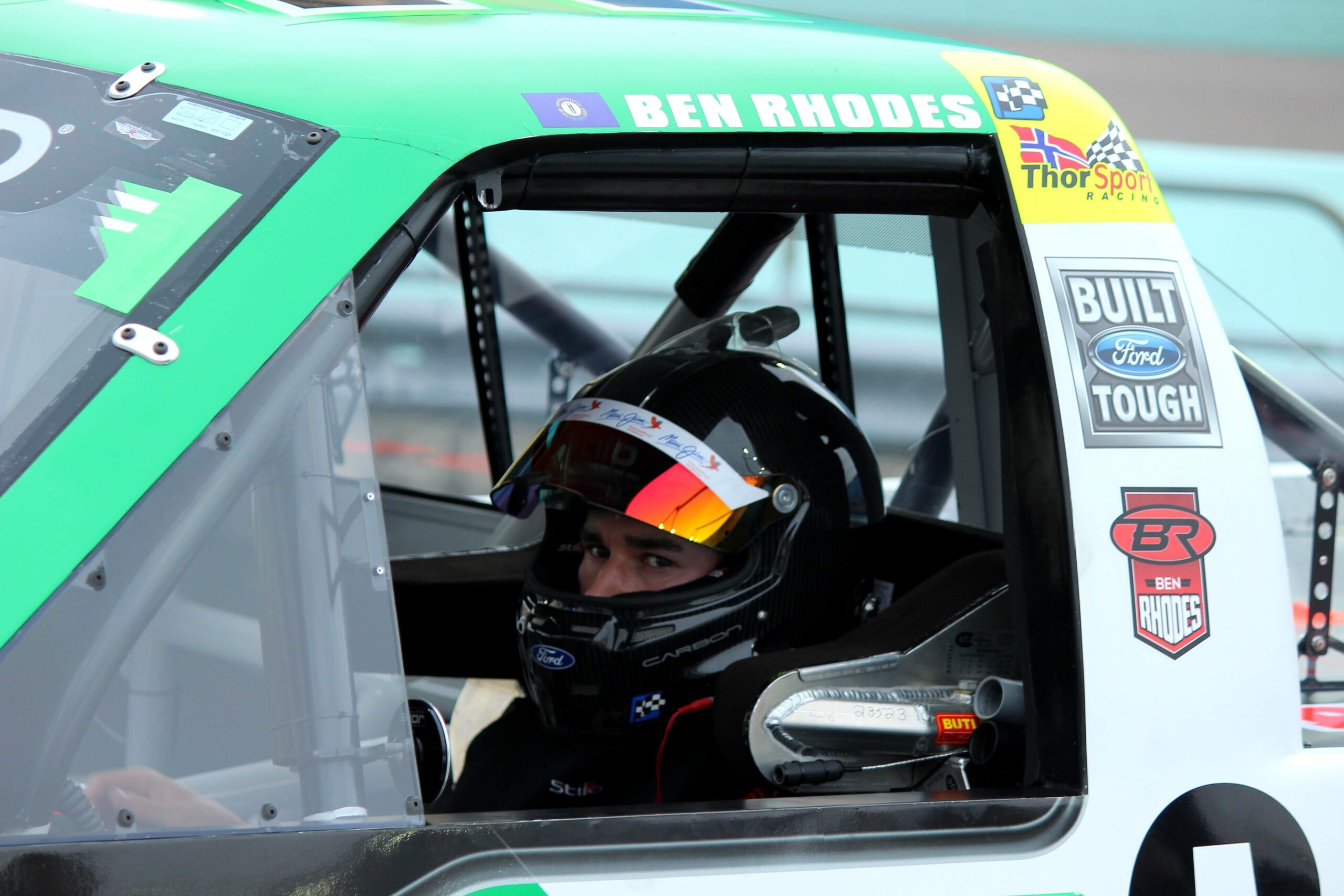 Ben Rhodes, driver of the No. 99 for Thorsport Racing, eyes his 100th start in the NASCAR Gander RV & Outdoors Truck Series. (Photo Credit: Josh Jones, Homestead 2018 / The Podium Finish.)
