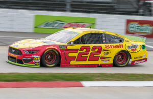 Certainly, Joey Logano wants to win the Blue-Emu Maximum Relief 500. (Photo Credit: Jonathan Huff/TPF)