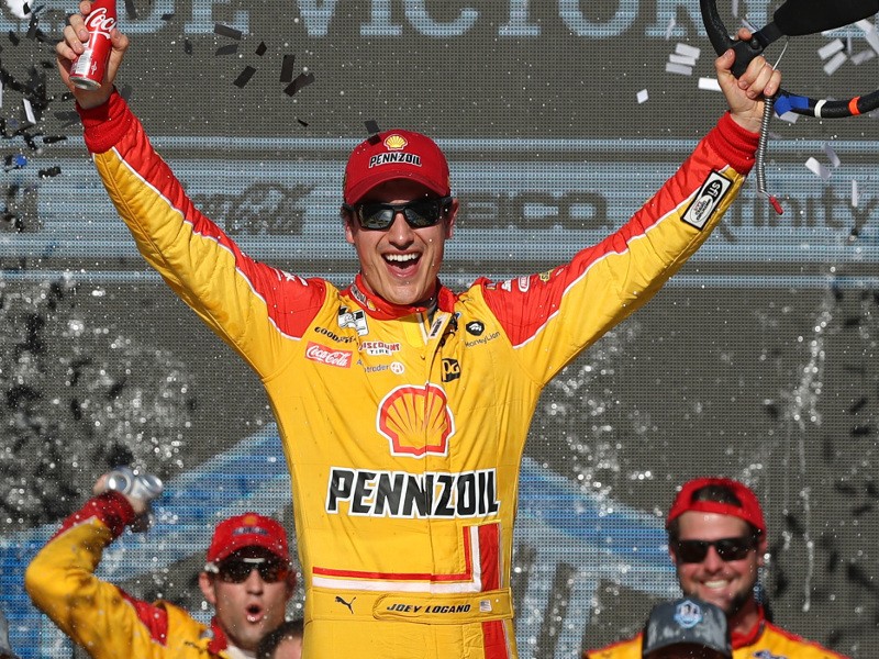 Might we see more Joey Logano celebrations soon?
