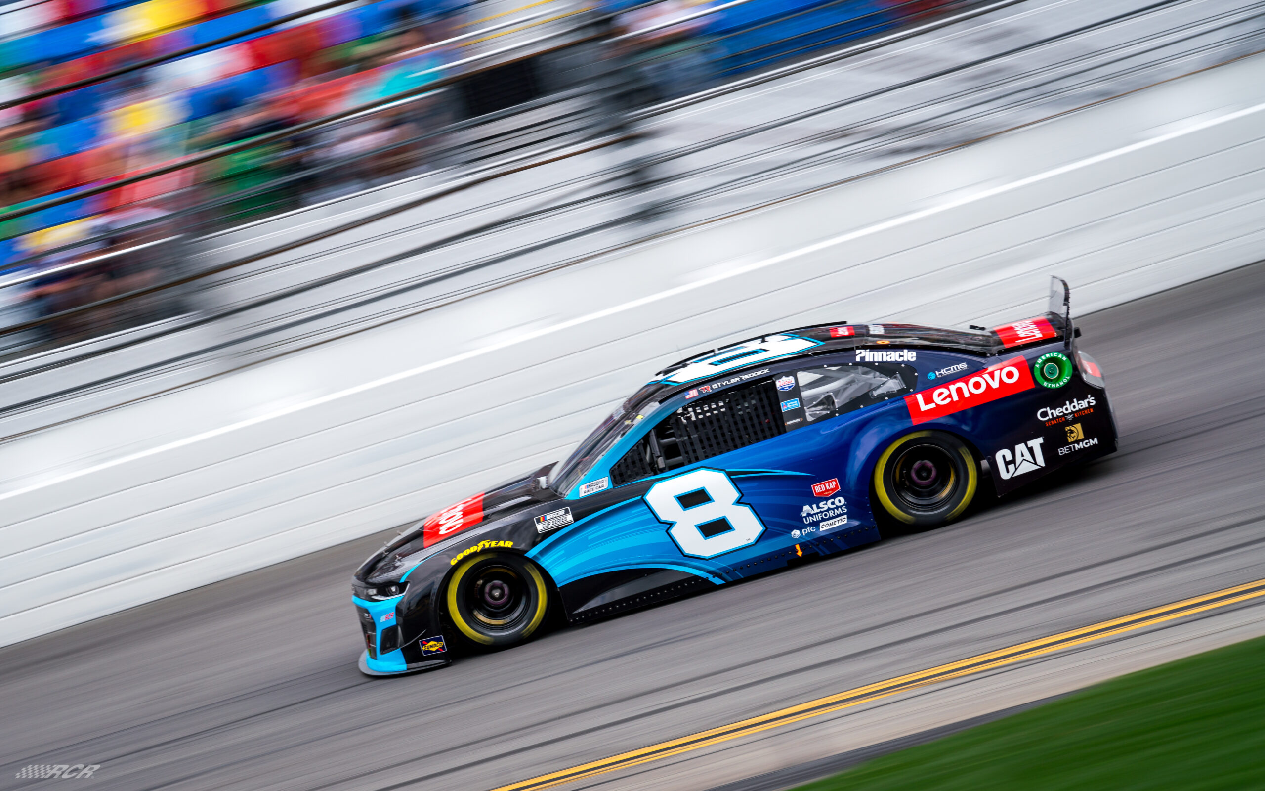 On the whole, Tyler Reddick sets his No. 8 car always on Warp 8 or 9. (Photo: Justin Whapham/Richard Childress Racing)
