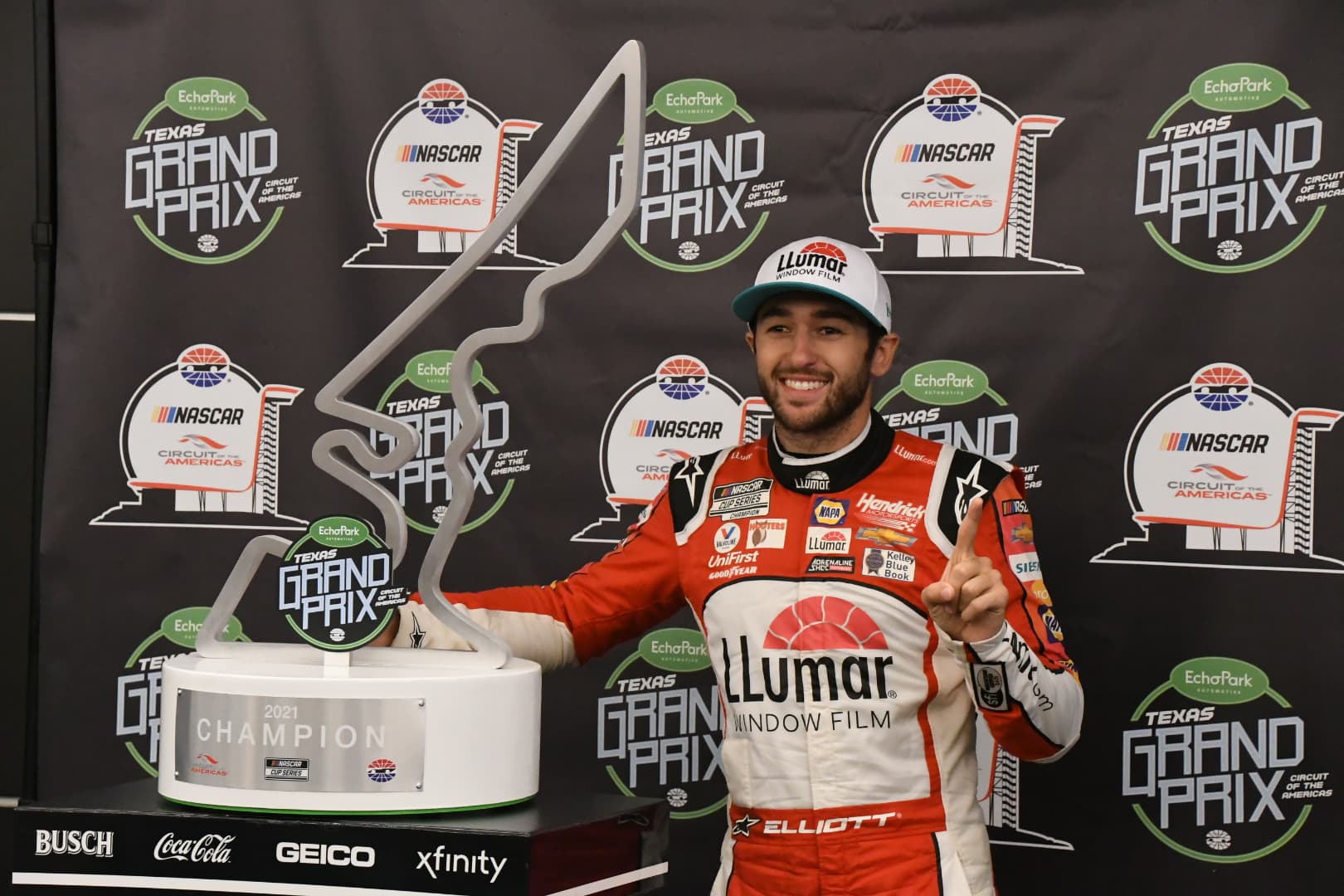 Overall, Chase Elliott emerges victorious in Sunday's EchoPark Texas Grand Prix at COTA. (Photo: Sean Folsom/The Podium Finish)
