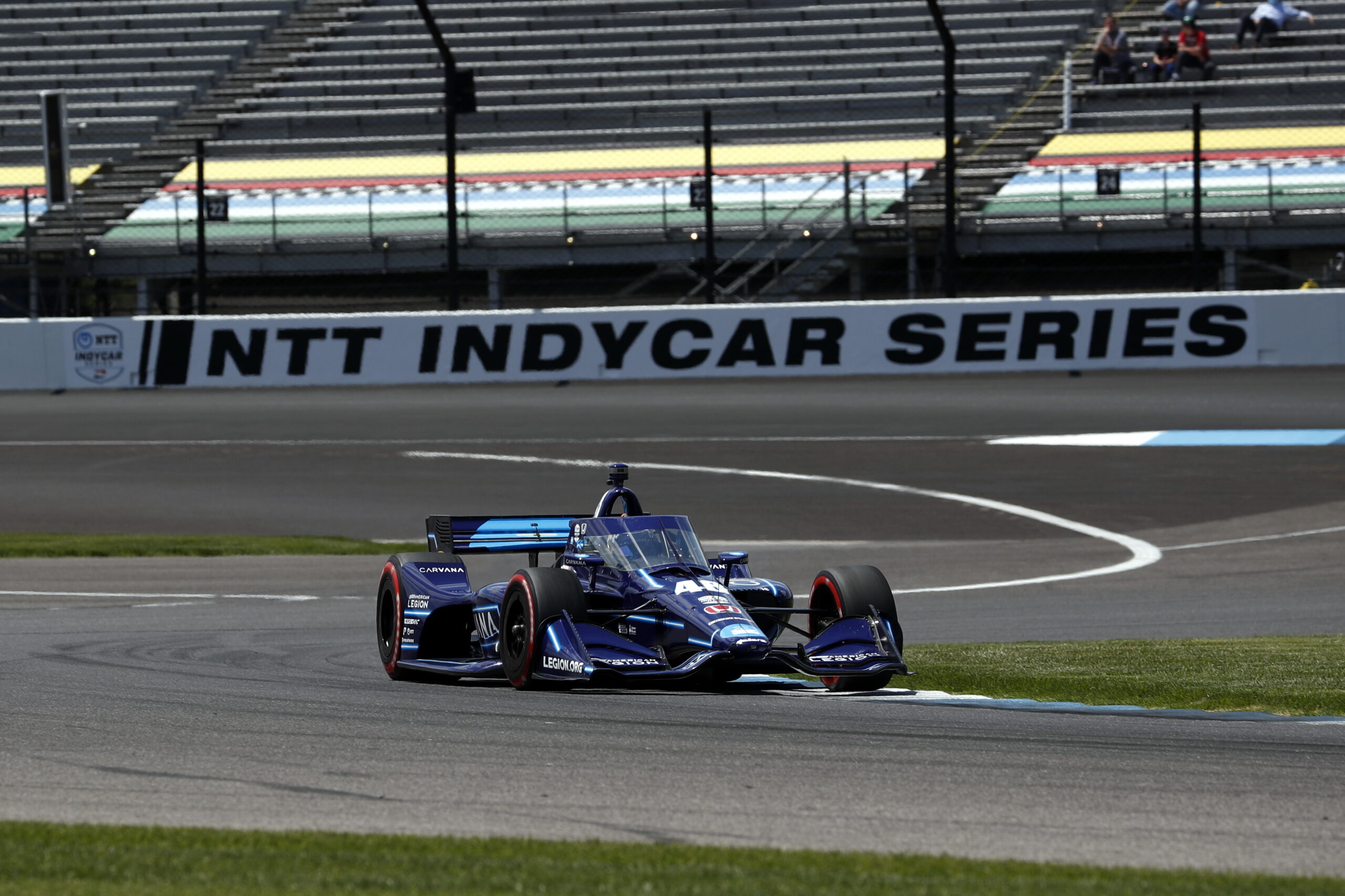 As can be seen, Johnson's fan designed paint scheme looked sleek at Indianapolis. (Photo: Chris Jones/INDYCAR)