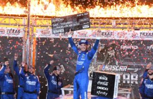 Above all else, Kyle Larson enjoys his dream season with a NASCAR All-Star Race win at Texas. (Photo: Sean Folsom/The Podium Finish)
