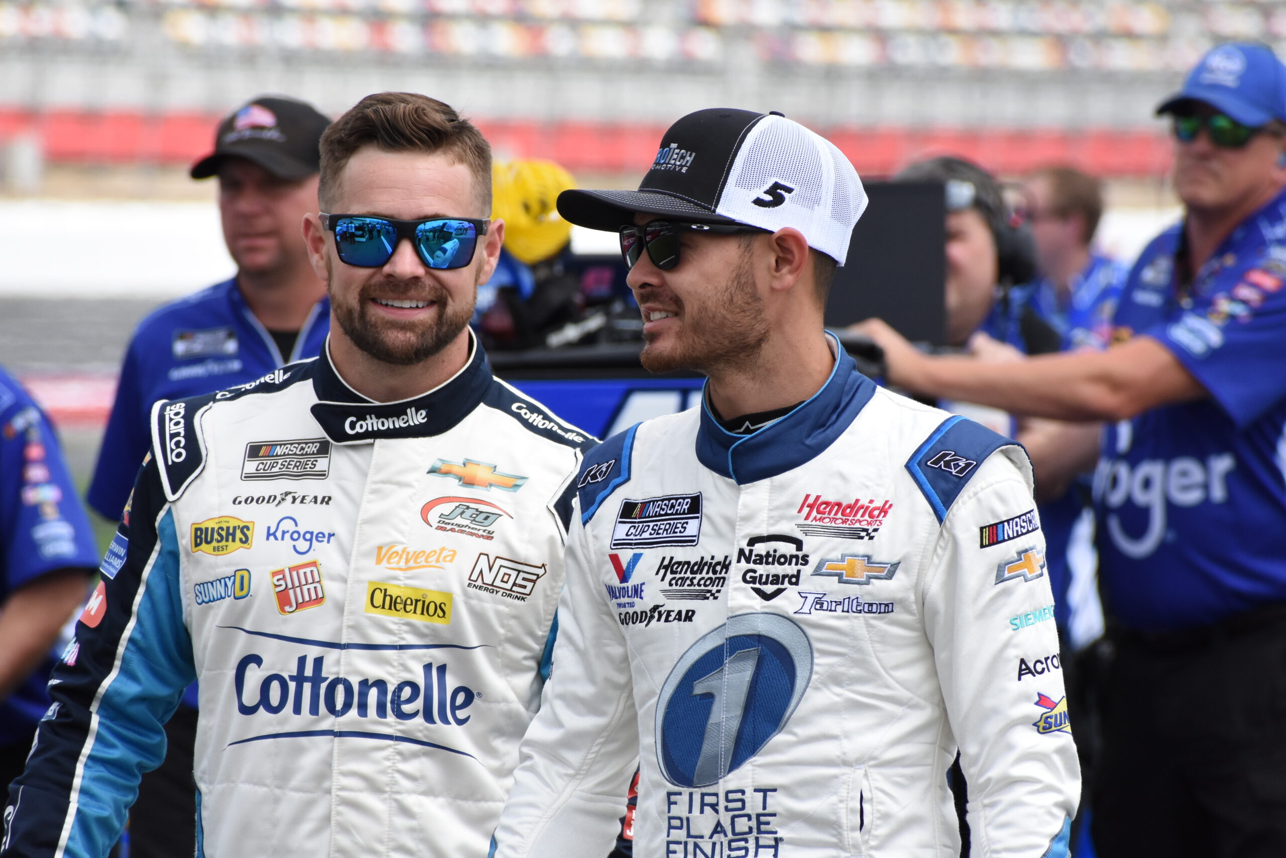 Well, might Larson and Ricky Stenhouse Jr challenge Phil Mickelson and Rory McIllory? (Photo: Michael Guariglia/The Podium Finish)