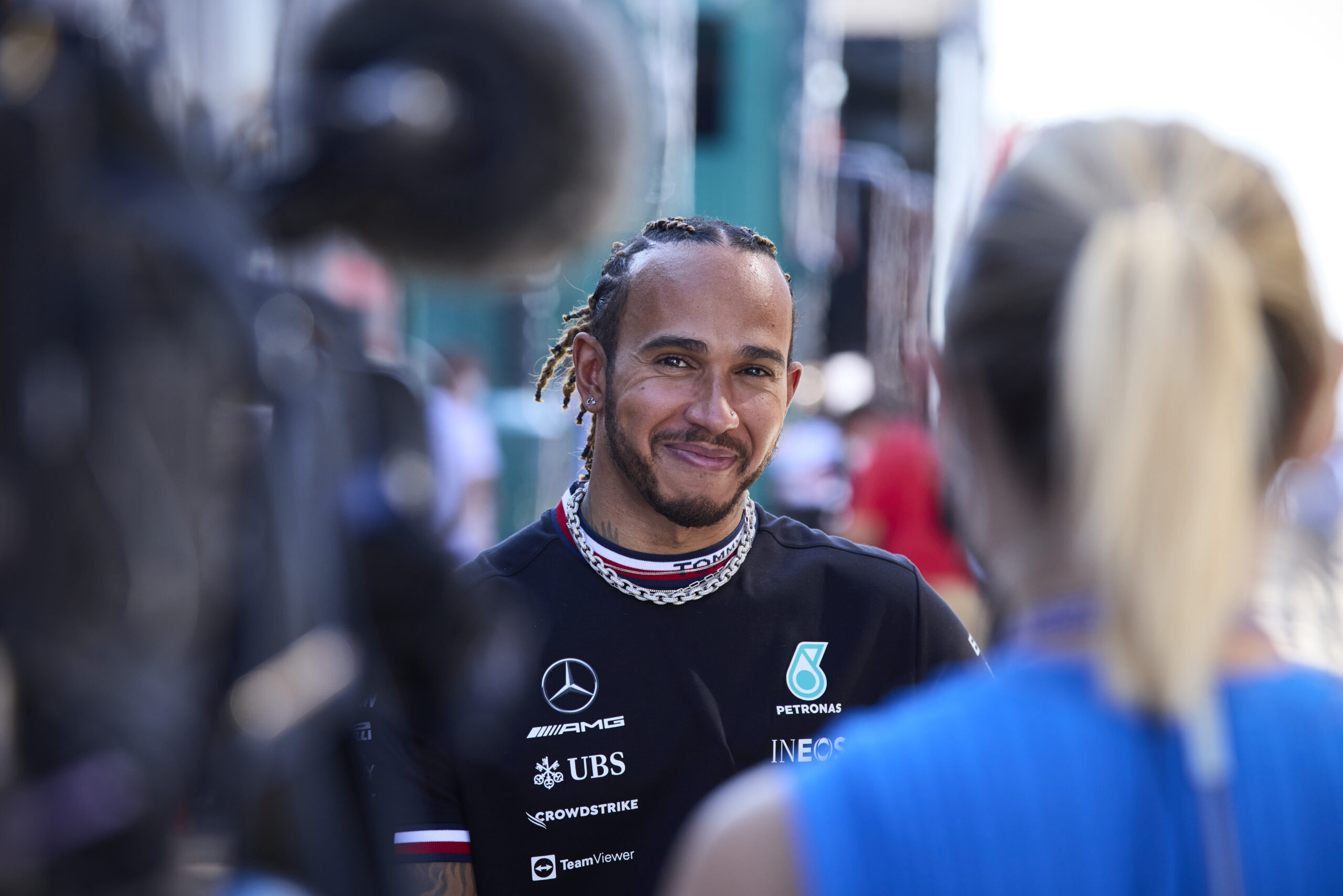 For one thing, Lewis Hamilton seems optimistic about his chances on Sunday. (Photo: Steve Etherington | Mercedes-AMG Petronas Formula One Team)