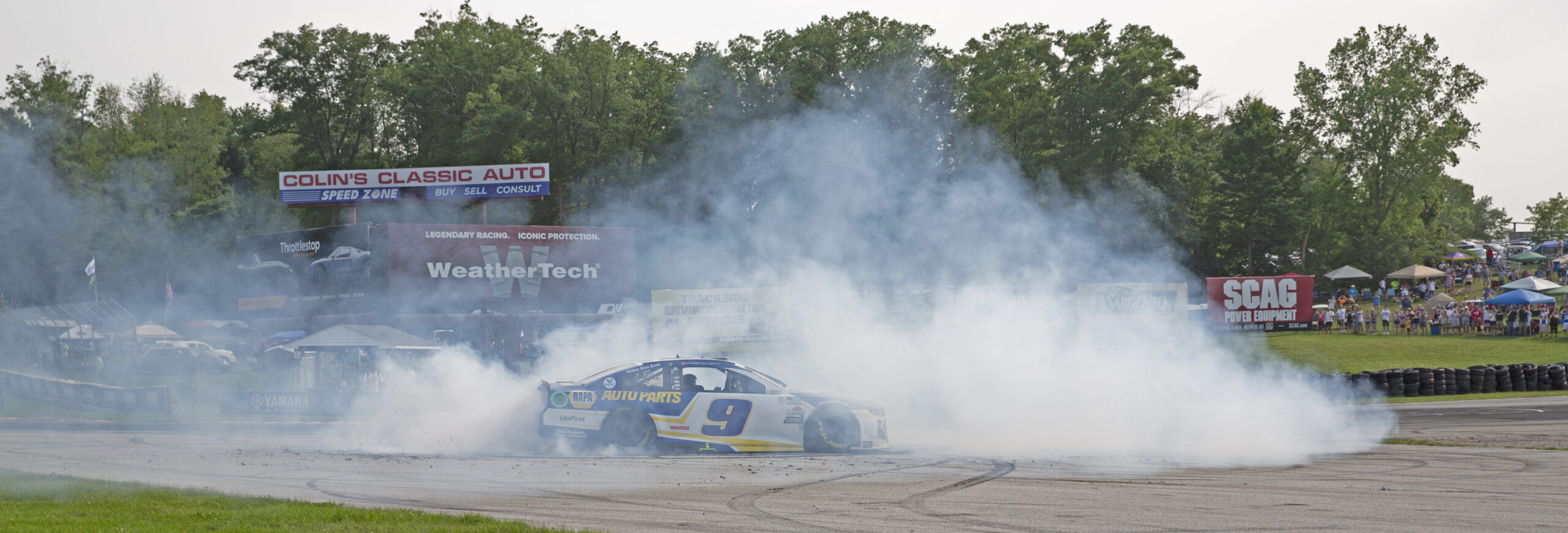 On occasion, Chase Elliott proves his worth as a Talking Heads fan. (Photo: Mike Moore/The Podium Finish)