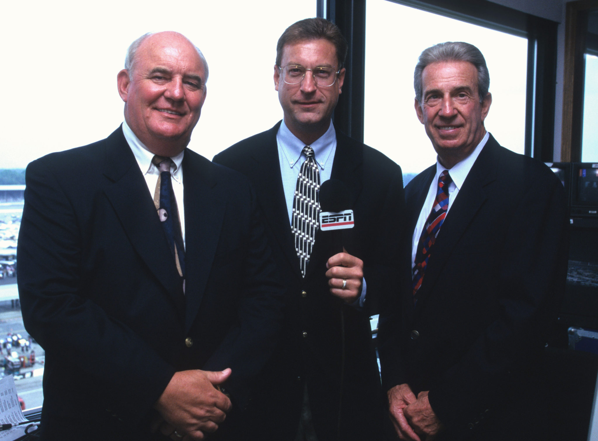 For many racing fans, Bob Jenkins (center), Benny Parsons and Ned Jarrett remain the best around. (Photo: ESPN Images)