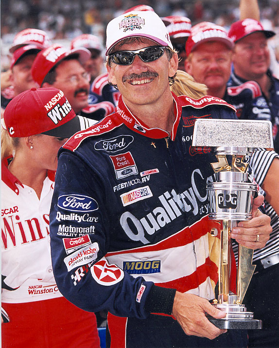 In particular, Dale Jarrett cherishes his 1999 championship season including his Brickyard 400 win. (Photo: Indianapolis Motor Speedway)