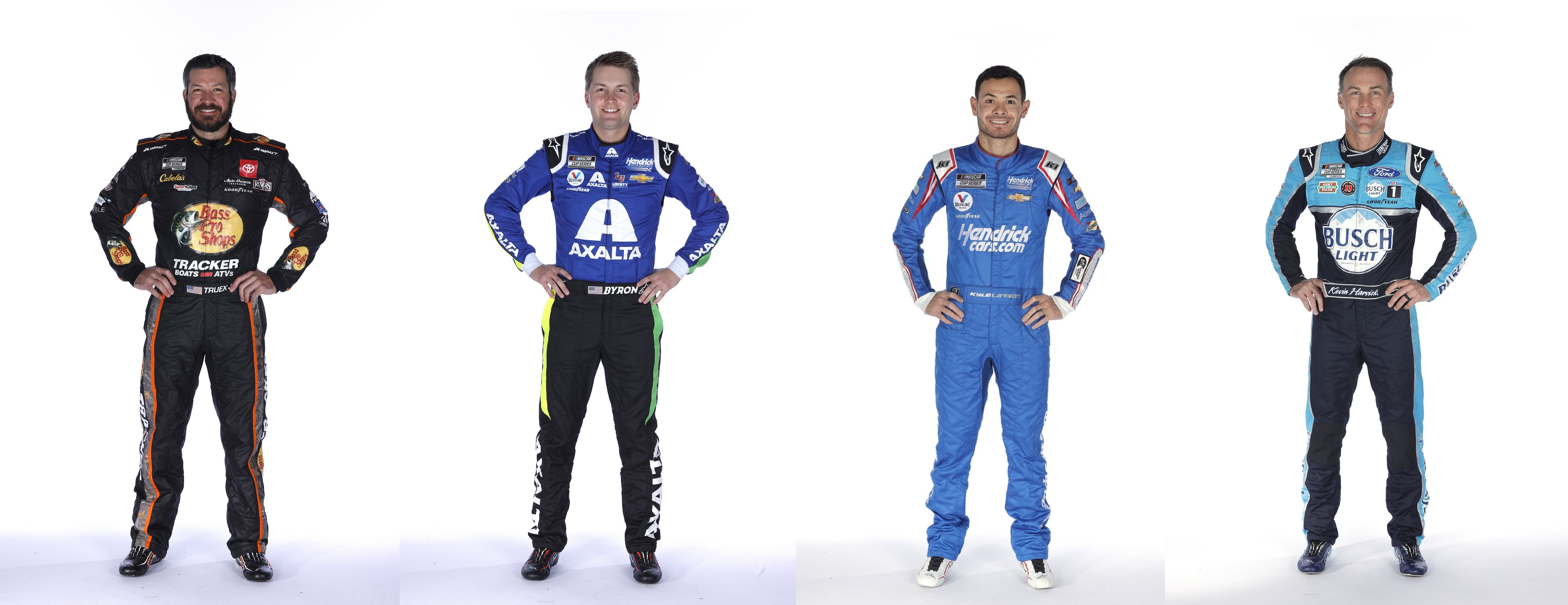Introducing the fab four for Sunday night's Cook Out Southern 500 at Darlington.