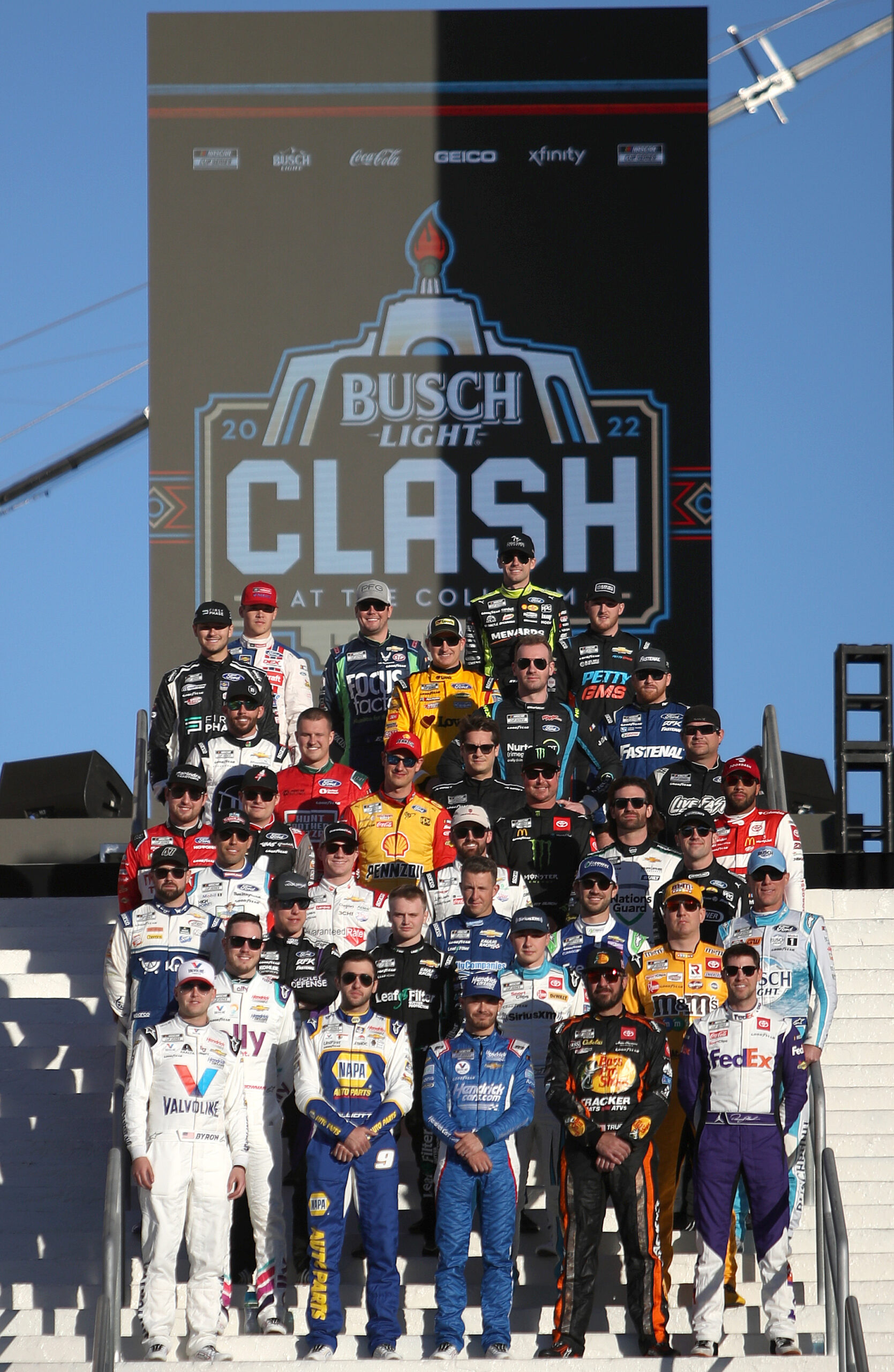 Who among these 36 drivers will win the Busch Light Clash? (Photo: Sean Gardner | Getty Images)