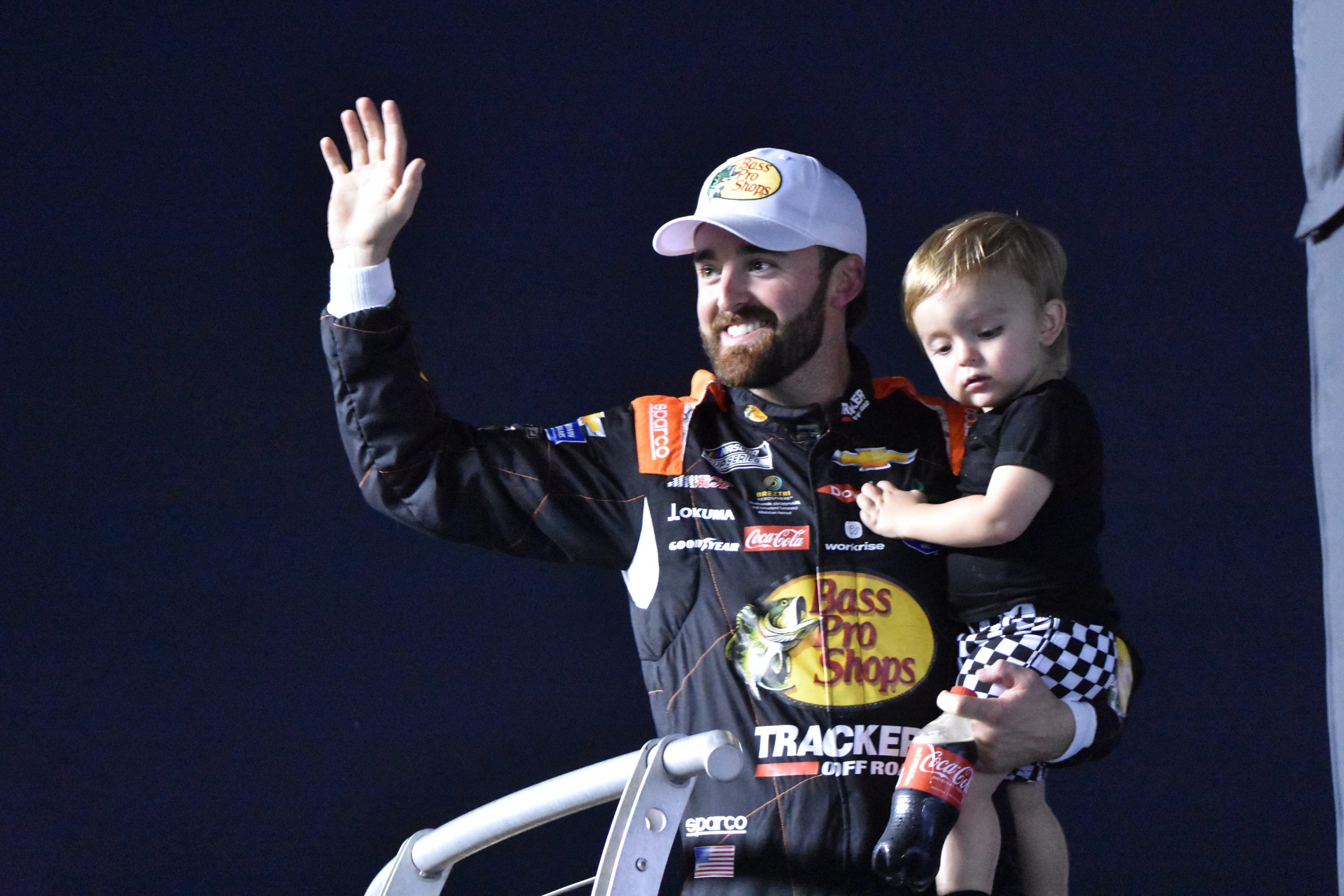 No doubt, Austin Dillon cherishes moments with his son, Ace, as seen at Daytona. (Photo: Luis Torres | The Podium Finish)