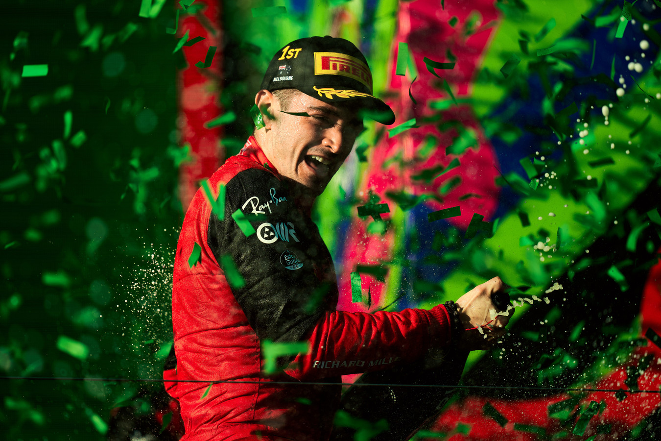 Charles Leclerc celebrates his second win of the 2022 Formula 1 World Championship season. (Photo: Ferrari)