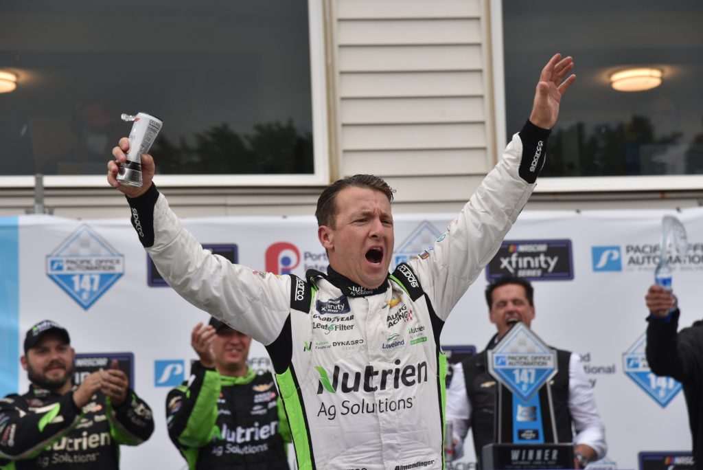 After winning in Portland on Saturday, AJ Allmendinger can celebrate a top 10 result at Gateway. (Photo: Luis Torres | The Podium Finish)