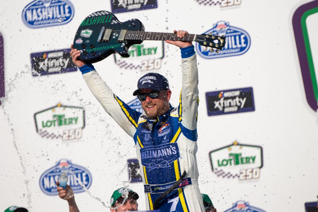It's rock and roll in Nashville for Justin Allgaier. (Photo: Riley Thompson | The Podium Finish)