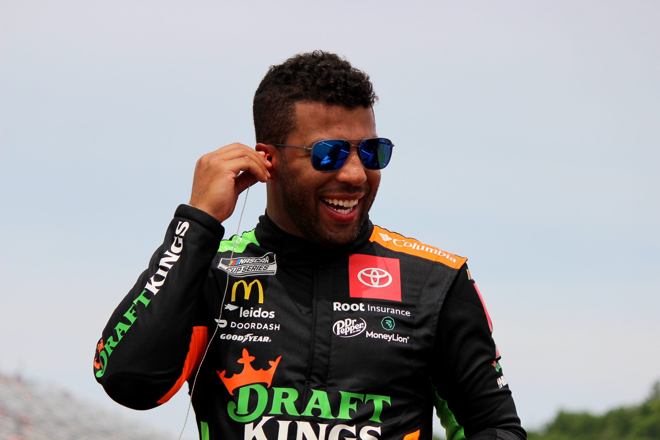 Bubba Wallace was all smiles all weekend at New Hampshire. (Photo: Josh Jones | The Podium Finish)