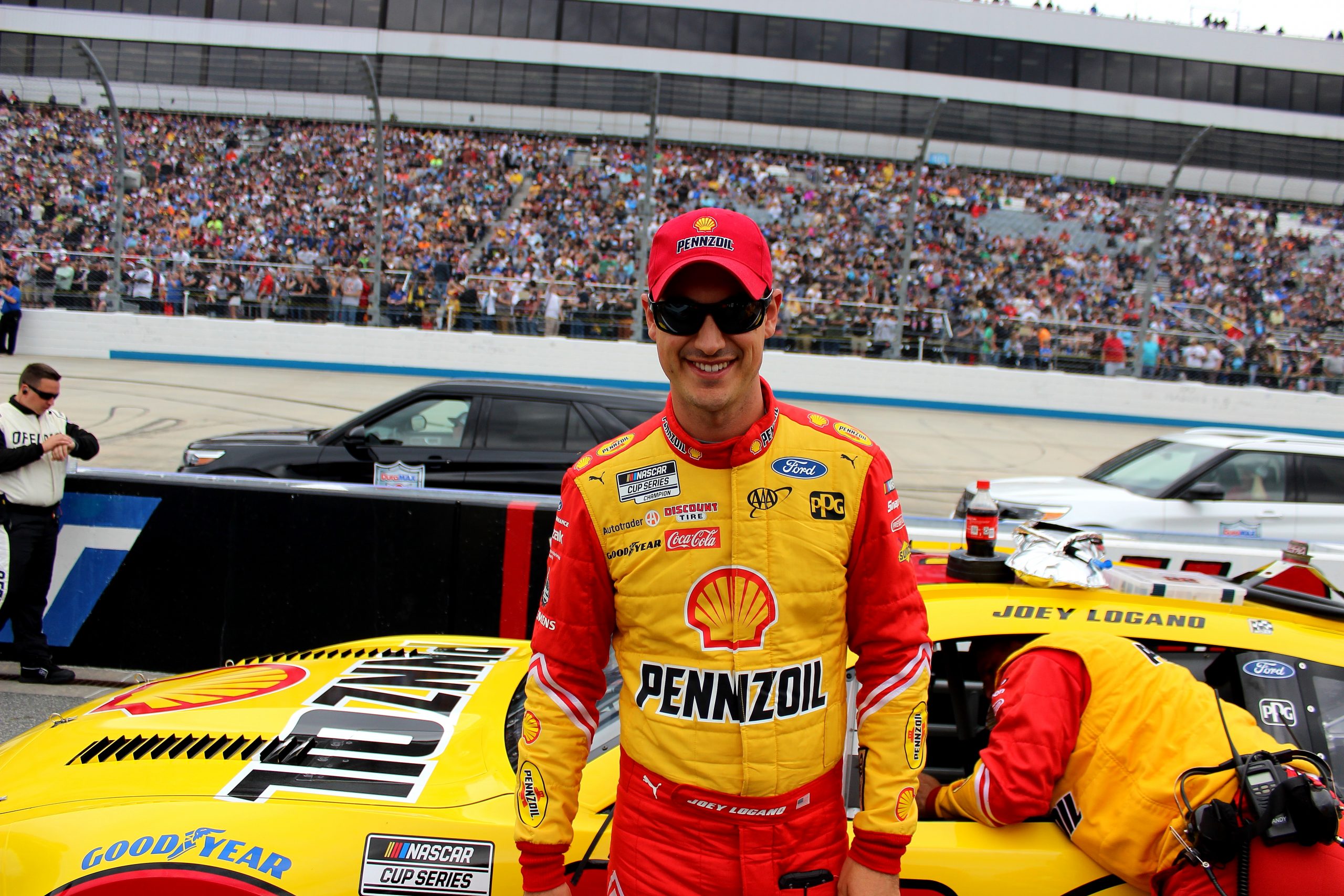 With two wins after 19 races in 2022, Joey Logano is all smiles ahead of Sunday's Ambetter 301. (Photo: Josh Jones | The Podium Finish)
