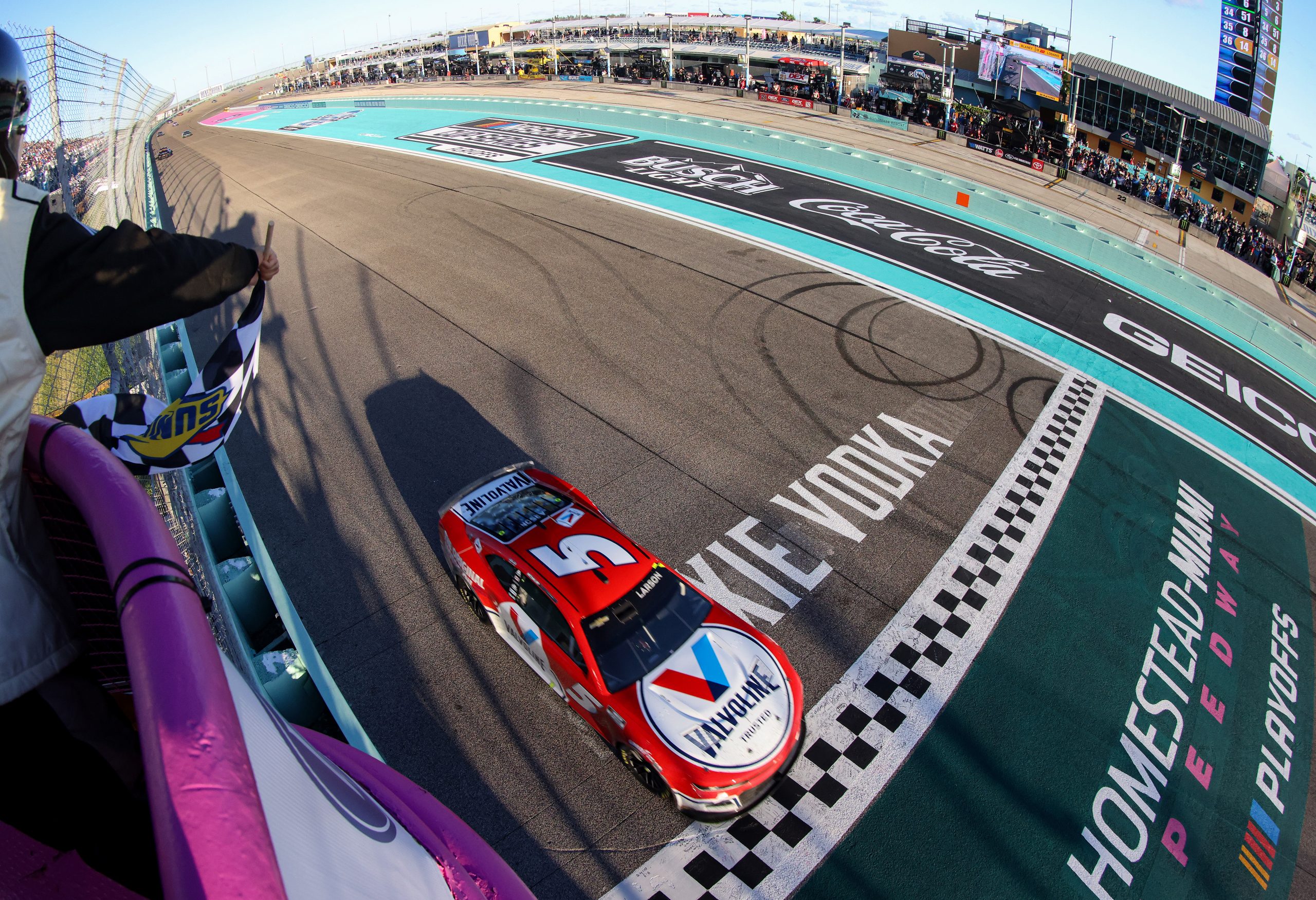 The familiar No. 5 Valvoline Chevy Camaro returned to Victory Lane. (Photo: Jared East | Getty Images)